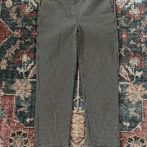 Nicole Miller Black and White Straight Leg Pants